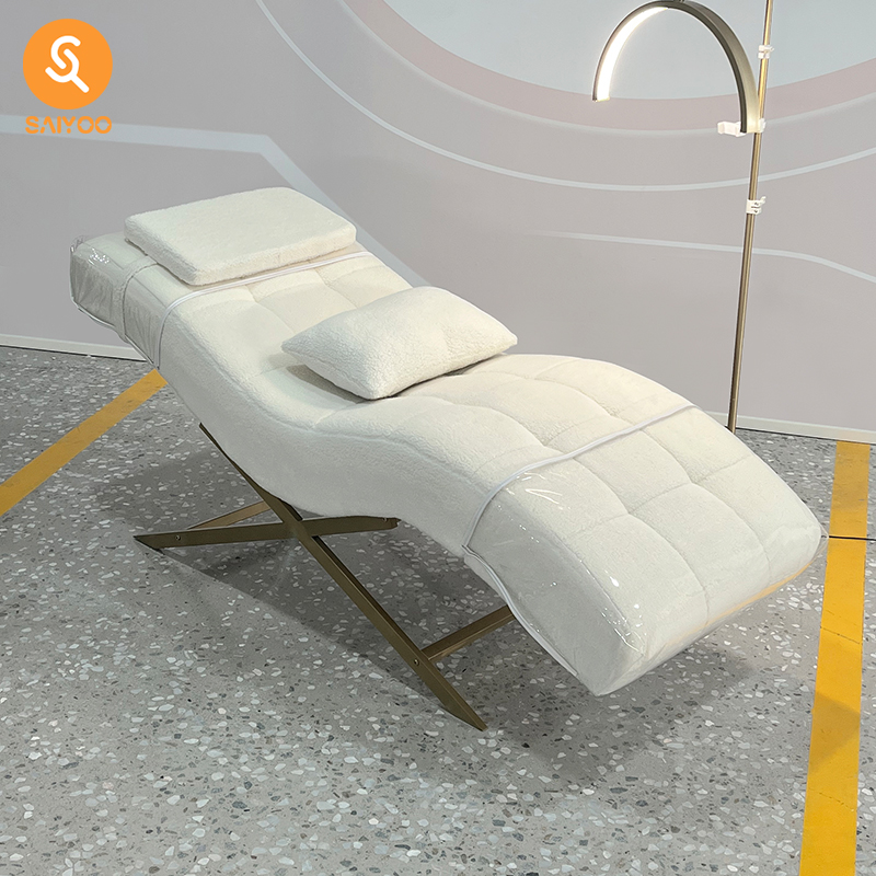 S Shape Eyelash Extension Bed For Beauty Manicure Facial And Microblading Salon Use