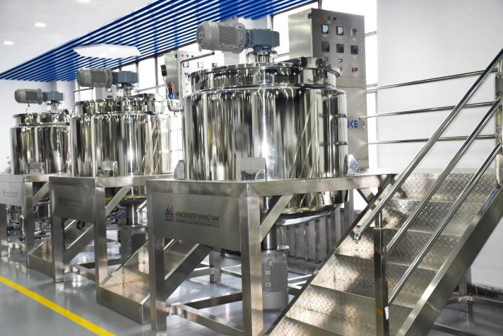 SUS304 Digital High-Accuracy Cosmetic &amp; Liquid Processing Multi-Function Emulsifying Blender 220V OEM Supported