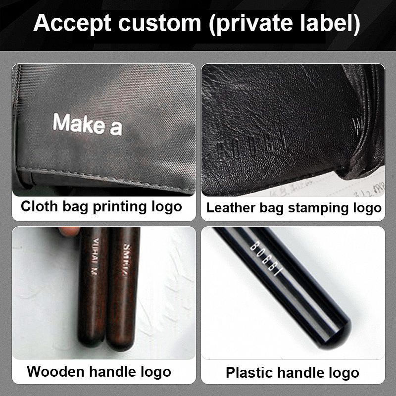 YDINI Custom Logo 26 Pcs Professional White Private Label Vegan Brushes Cosmetics Women Makeup Brush Sets With Box