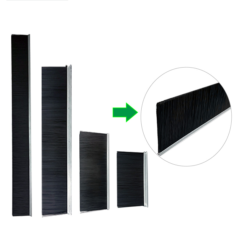 RTS Industrial Nylon Linear Formed Strip Brushes Customizable OEM Product with Bristle Material