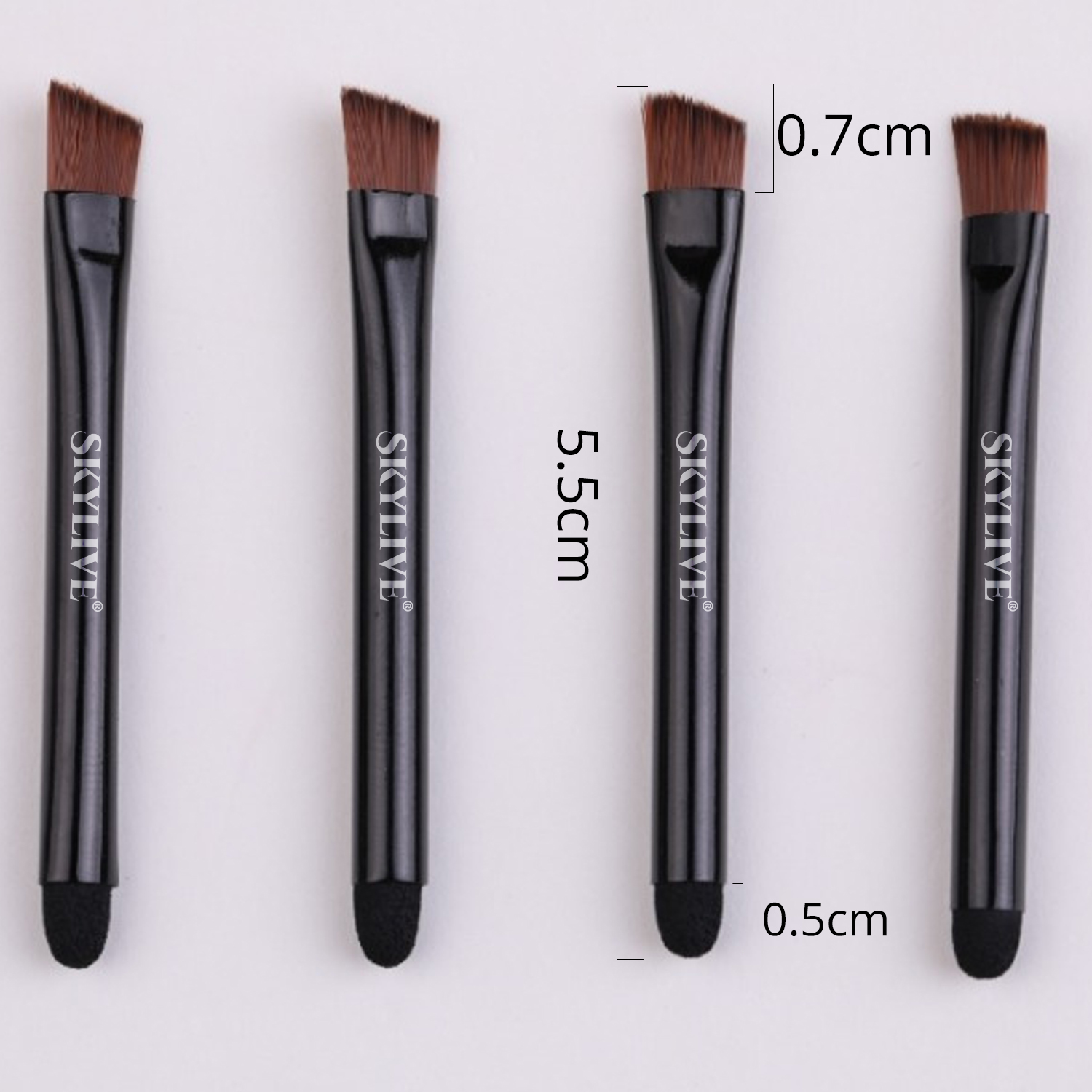 Best Seller Makeup Brushes Black Handle Custom Make-Up Brush Synthetic Professional Makeup Brushes Kits Custom Logo