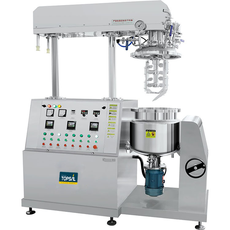 Topsail 200L Automatic Lifting Emulsifier Shampoo Mixer Beauty Blenders Oil Making Machine