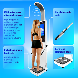 SH-V19F 3D Intelligent Body Biological Body Composition Scanner Machine For Beauty Salon Body Fat Analyzer Scale