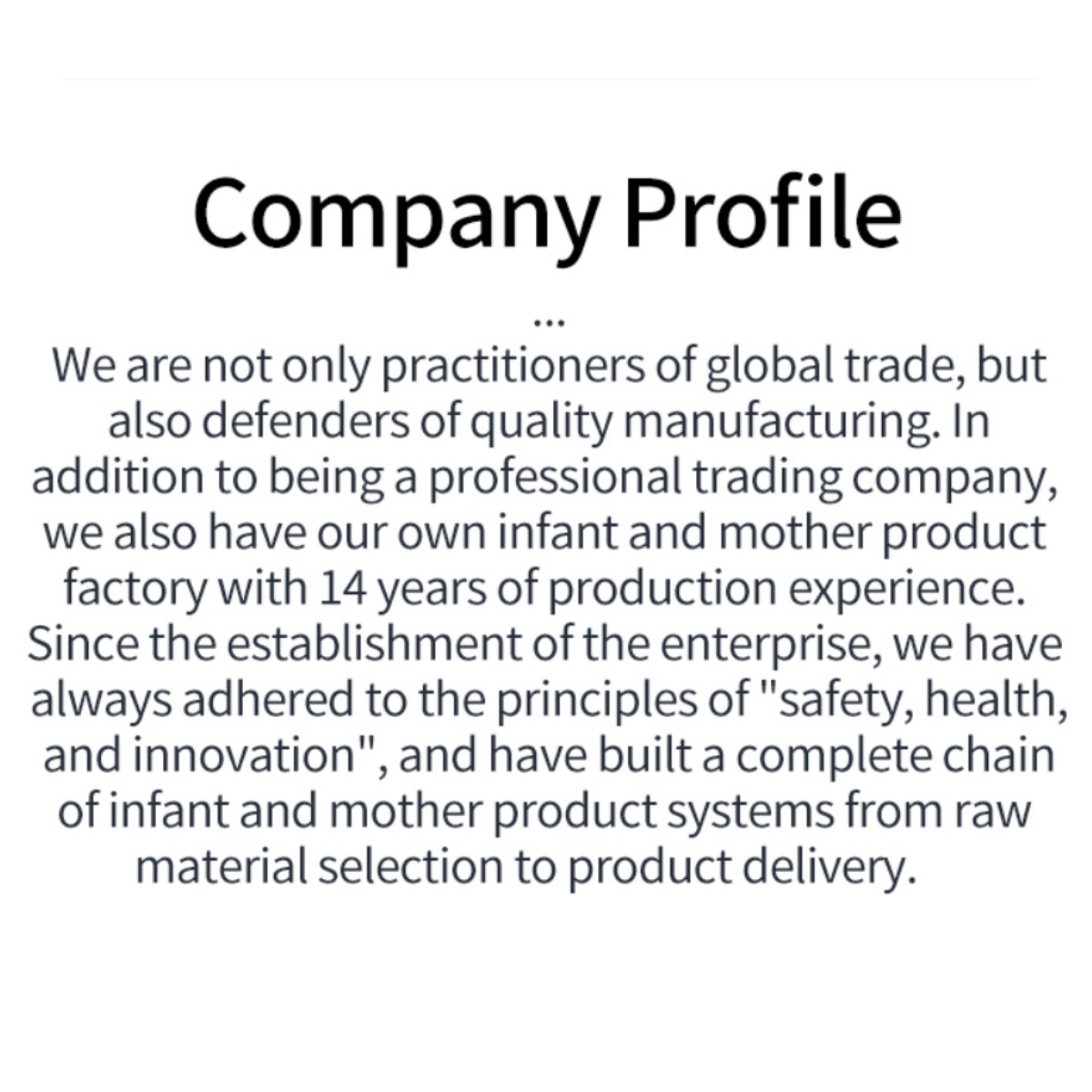 Company Overview Showroom