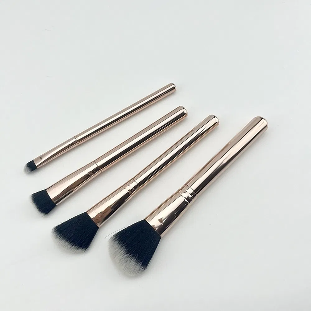 Red Cosmetic Brush Set Manufacturing Professional Brush Shape Powder Makeup Brushes