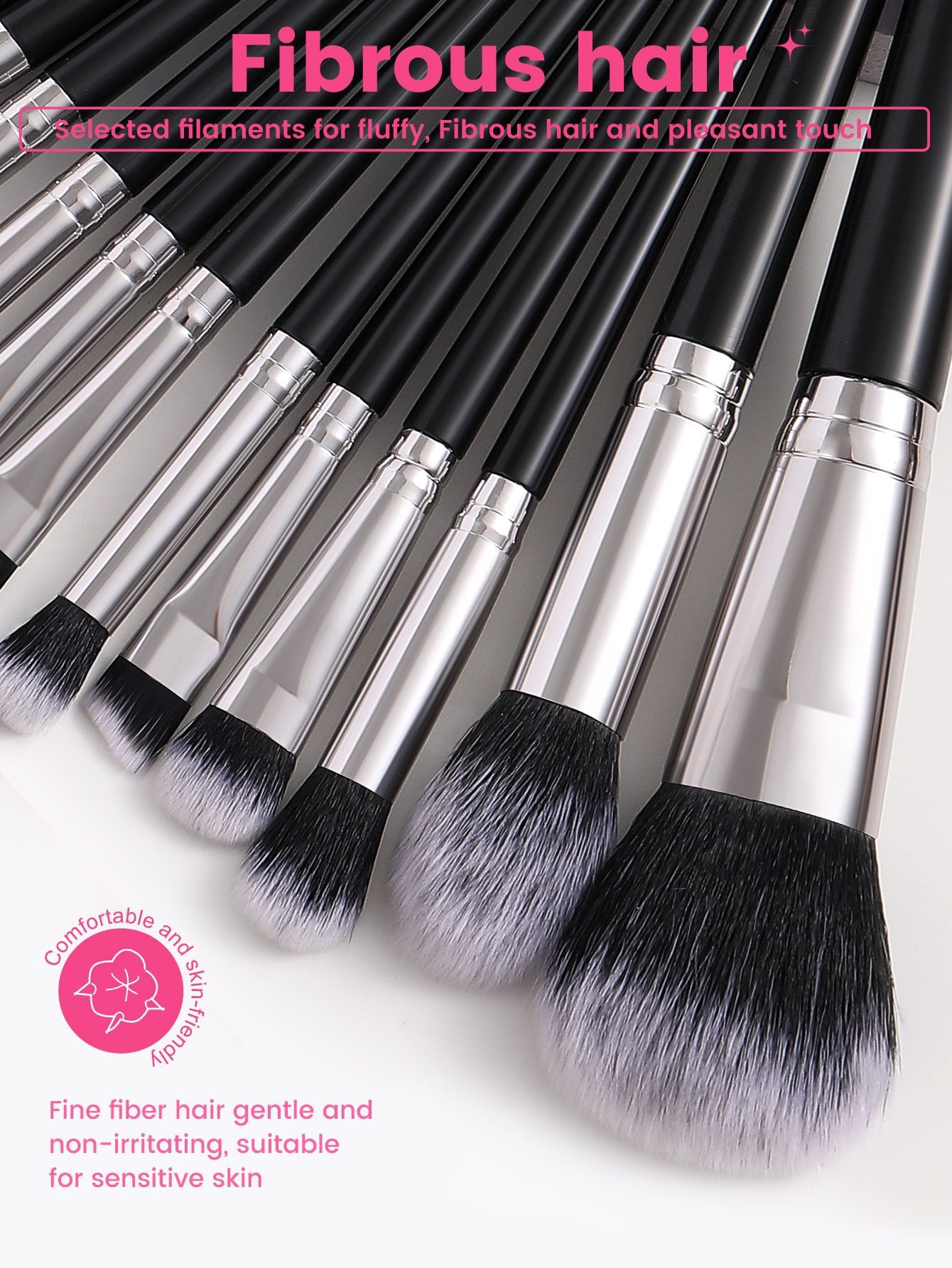 20-Piece Portable Makeup Brush Set Beginner Blush Synthetic Hair Beauty Tools