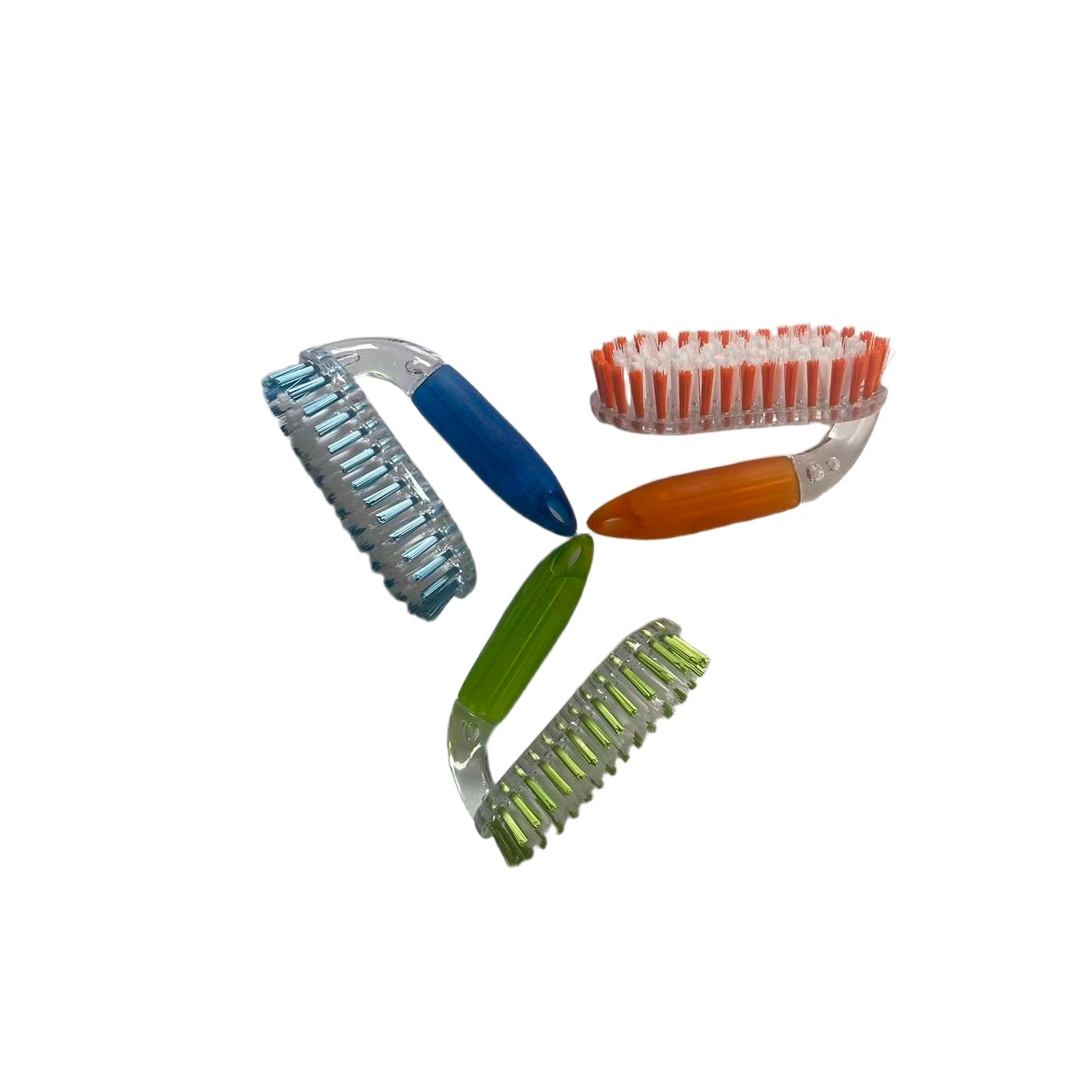 Wholesale Plastic Multifunctional Three Color Cleaning Brushes Stiff Bristles Portable Design for Bathroom Use Custom Color
