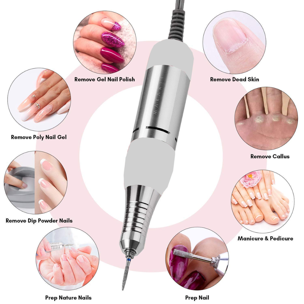High-End Acrylic Aluminum Nail Drill Machine for Manicure & Pedicure Salon Nail Polish Manufacturing Machine