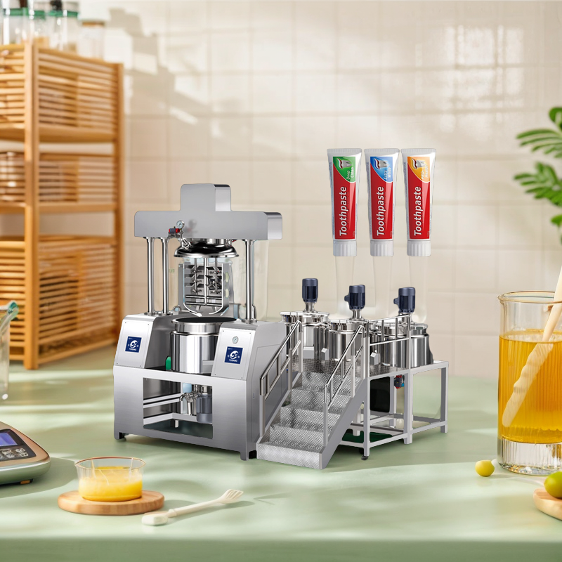 Hot-sale Emulsification Homogeneous Blender Toothpaste Making Machine Cosmetic Product Cosmetic Cream Mixing Machine Pump Mixing