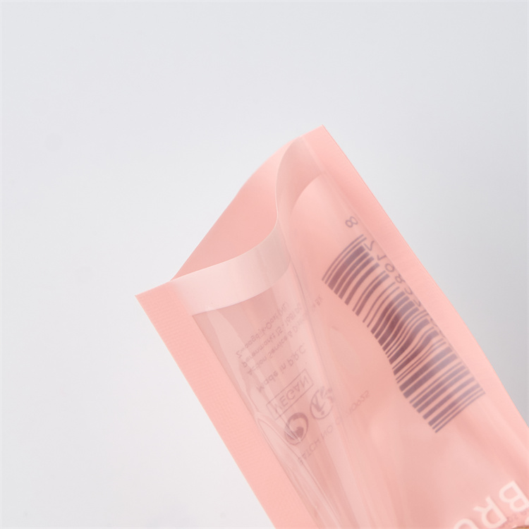 Wholesale Custom Logo 3 Side Seal Mylar Clear Make up Brush Zipper Package Bag Plastic Cosmetic Cream Mini Pouch