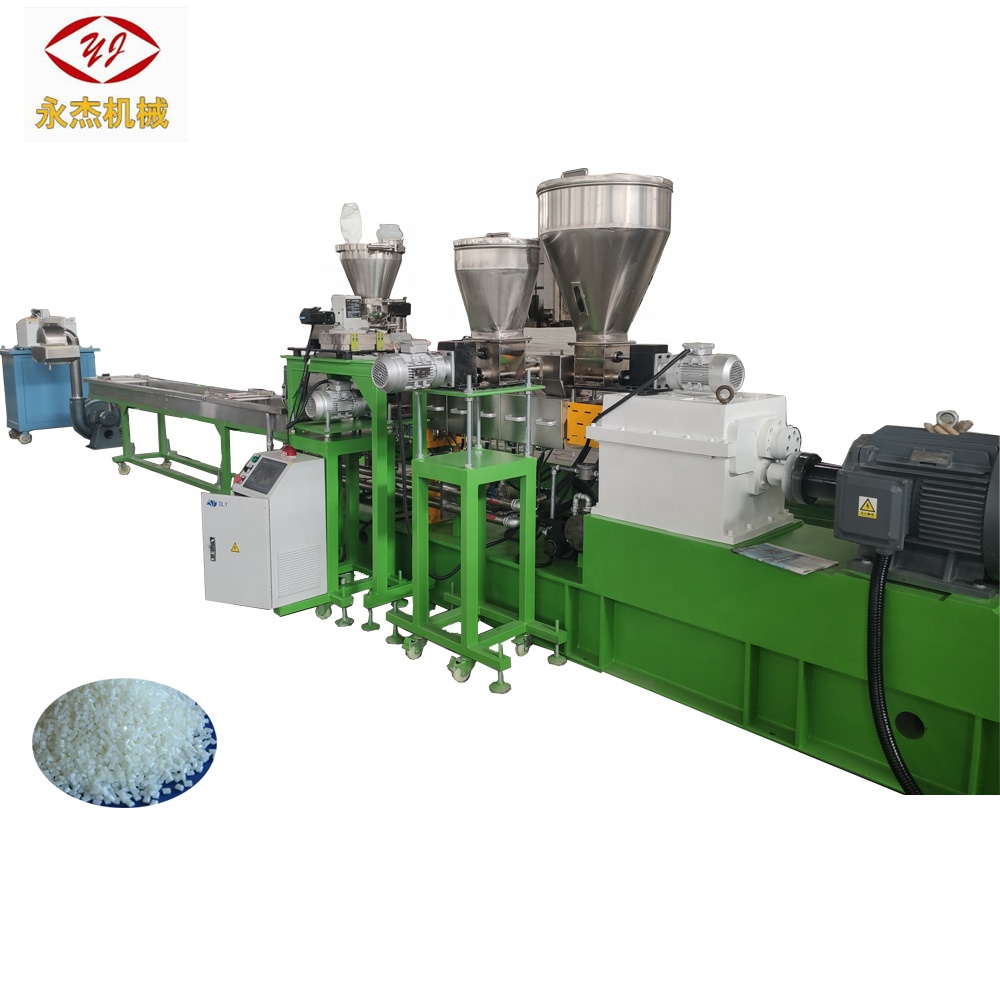 PA6 PA66 Fiberglass Nylon Twin Screw Extruder Machine With PLC &amp; Gearbox High Productivity