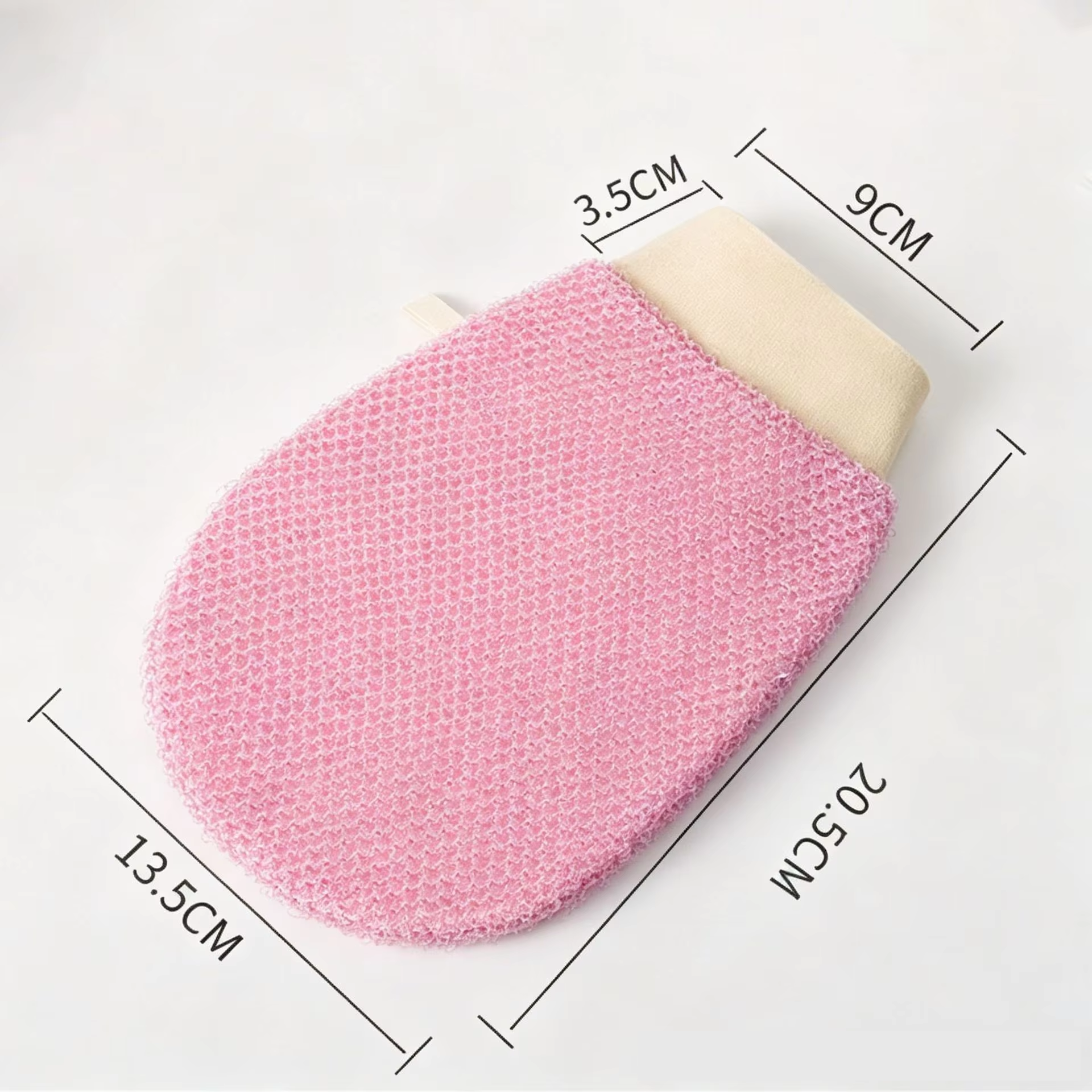 Custom Logo Body Scrubber Shower Handheld Cleaning Skin Brush Nylon Strong Mud Rubbing Gloves For Back Massage Women &amp; Men Use