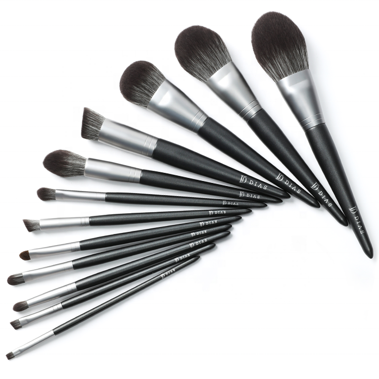 12Pcs High Quality Eco Ever Beauty Custom Logo Professional Luxury Vegan Cosmetic Buy Make up Brushes
