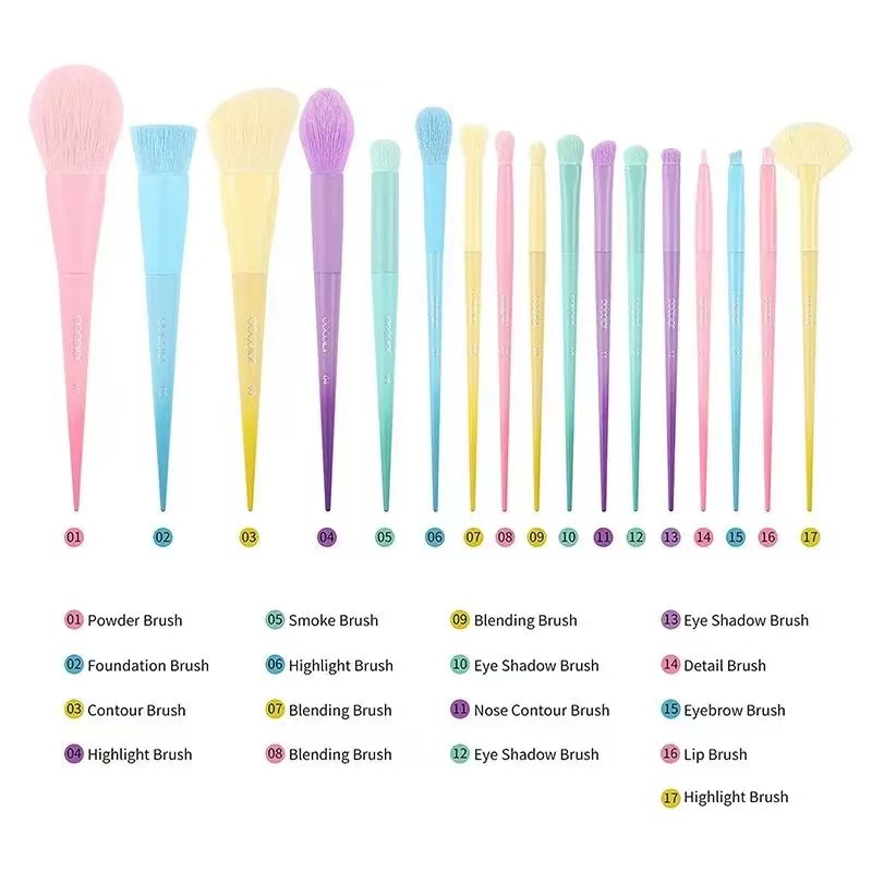 Portable Smooth Precise Face Cosmetic Application Brush Set Makeup Beginners Elegant Daily Beauty Looks Luxury Makeup Brush Set