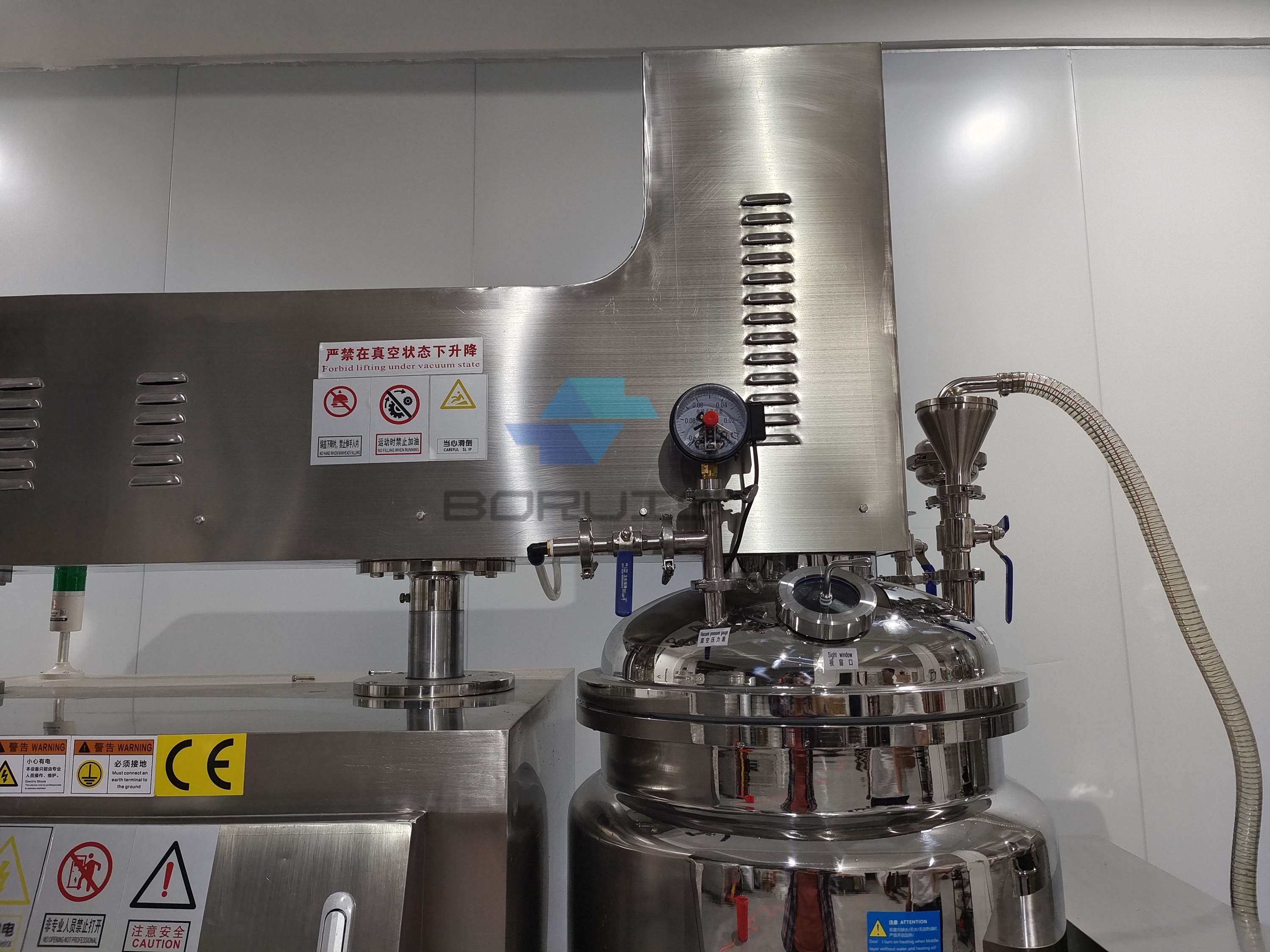 High Shear Cosmetic Mixer Vacuum Homogenizing Emulsifier Hair Cream Emulsifying Manufacturing Machine