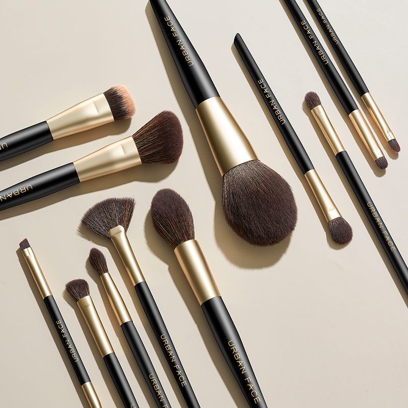 Big Discount Best Selling Private Label Foundation Makeup Brush Flat Top Synthetic Cruelty Detailed Eye Makeup Brush Set