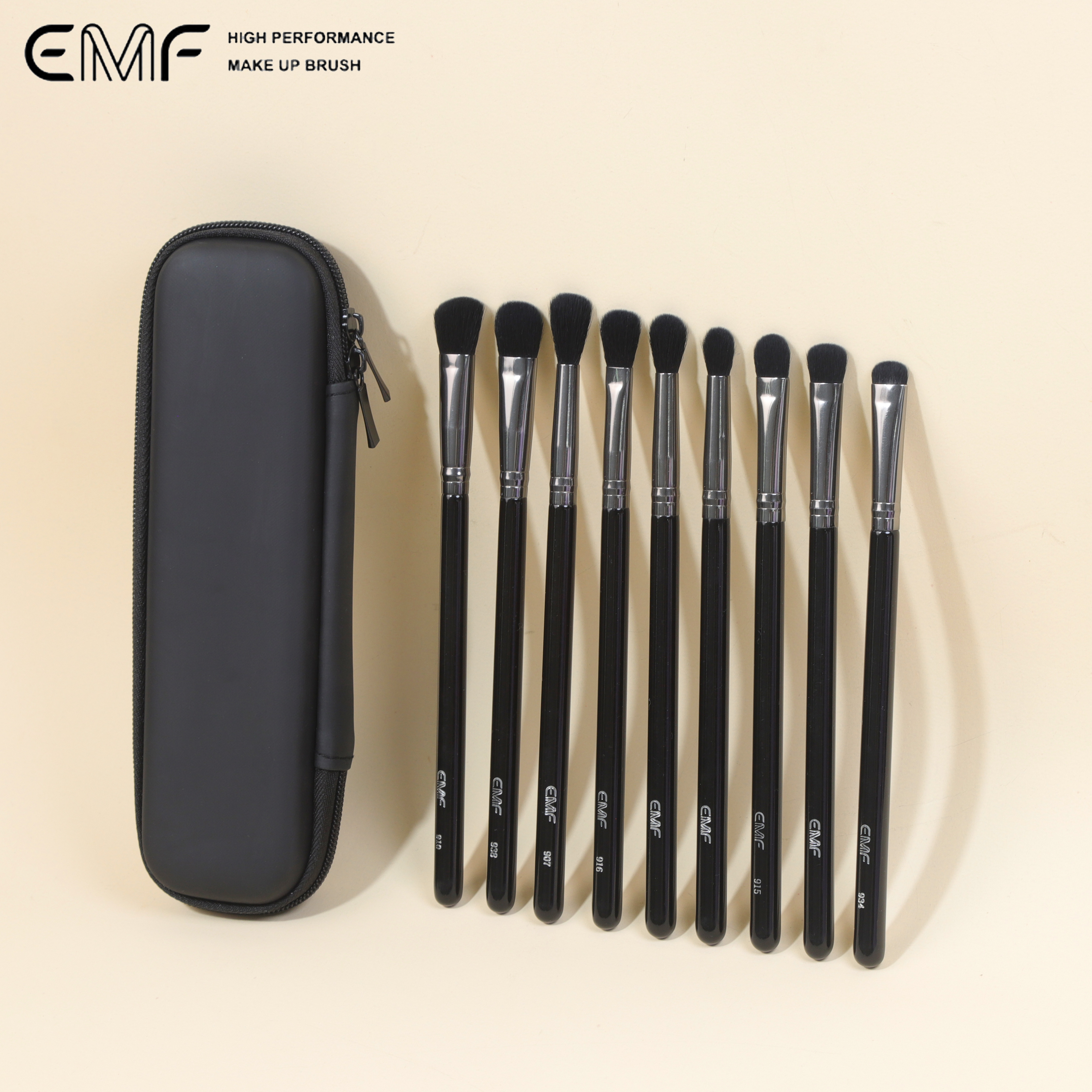 EMF Cosmetic Tools Kit Eyeshadow Synthetic Hair Eyebrow Blending Brushes Concealer Compatible Wholesale Makeup Kit