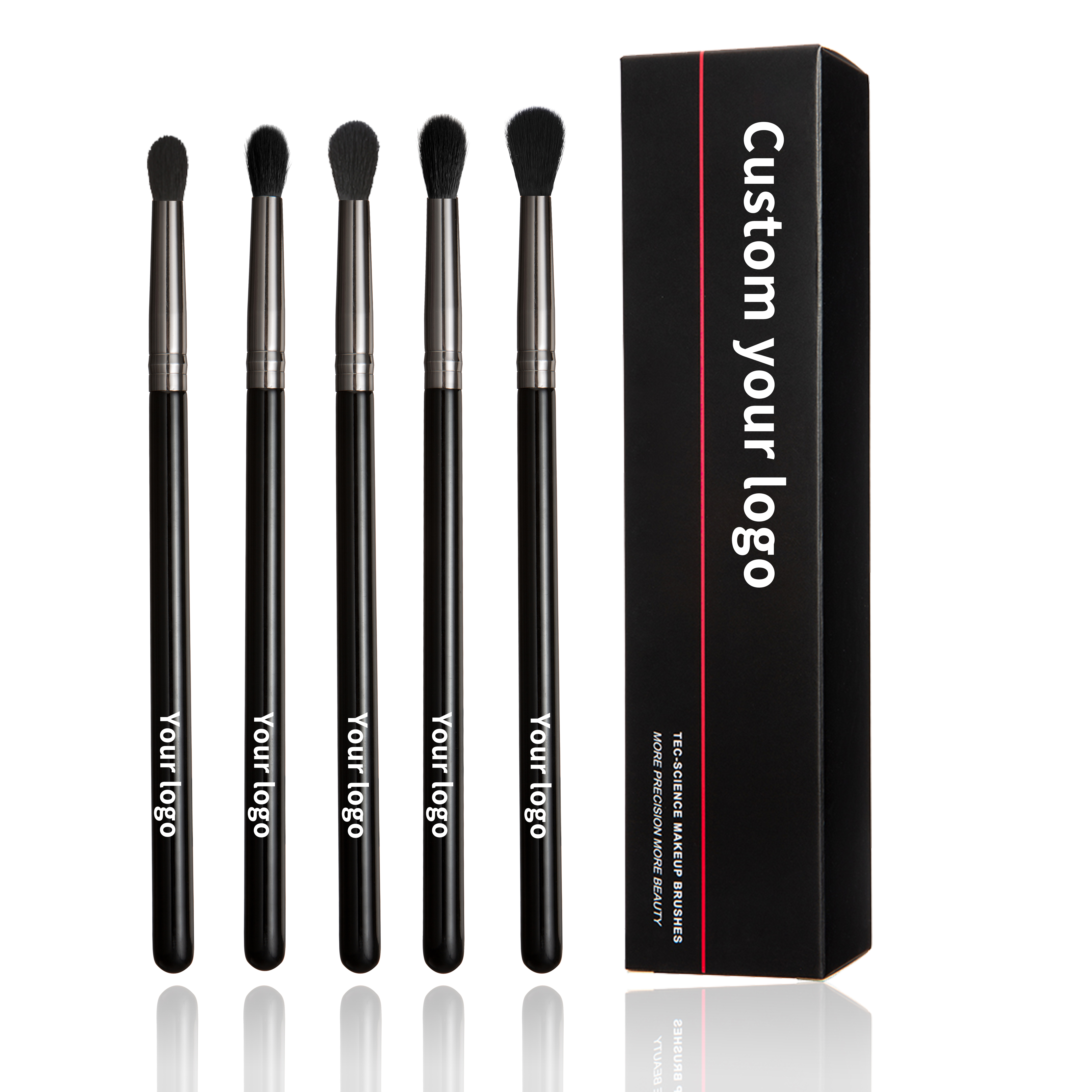 EMF Makeup Brush Set 5PCS Professional Vegan Synthetic Hair EyeShadow Brush Beauty Tools Private Label Makeup Brushes Wholesale