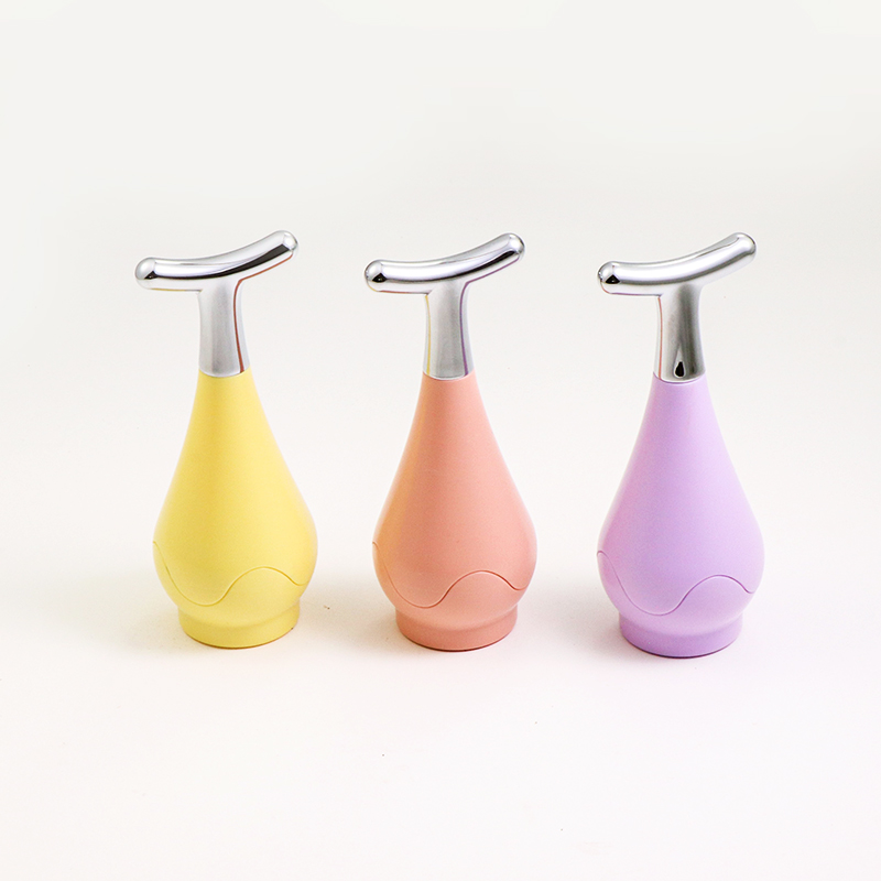 Custom Logo Ice Globes Stainless Steel Face Roller Massager Private Label Beauty Box Set OEM