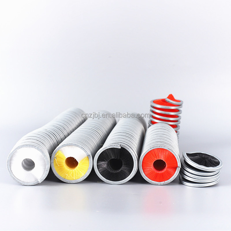 High Quality Custom Industrial OEM Synthetic Fiber Inward Coils Spiral Brush for Cord and Rod Cleaning