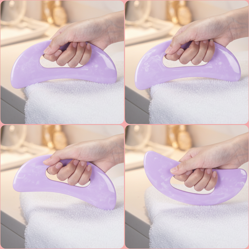 Factory Custom Logo Resin Gua Sha Board Portable Face Neck Body Massage Tool Eco-friend Beauty Skincare Massager for Salon Home