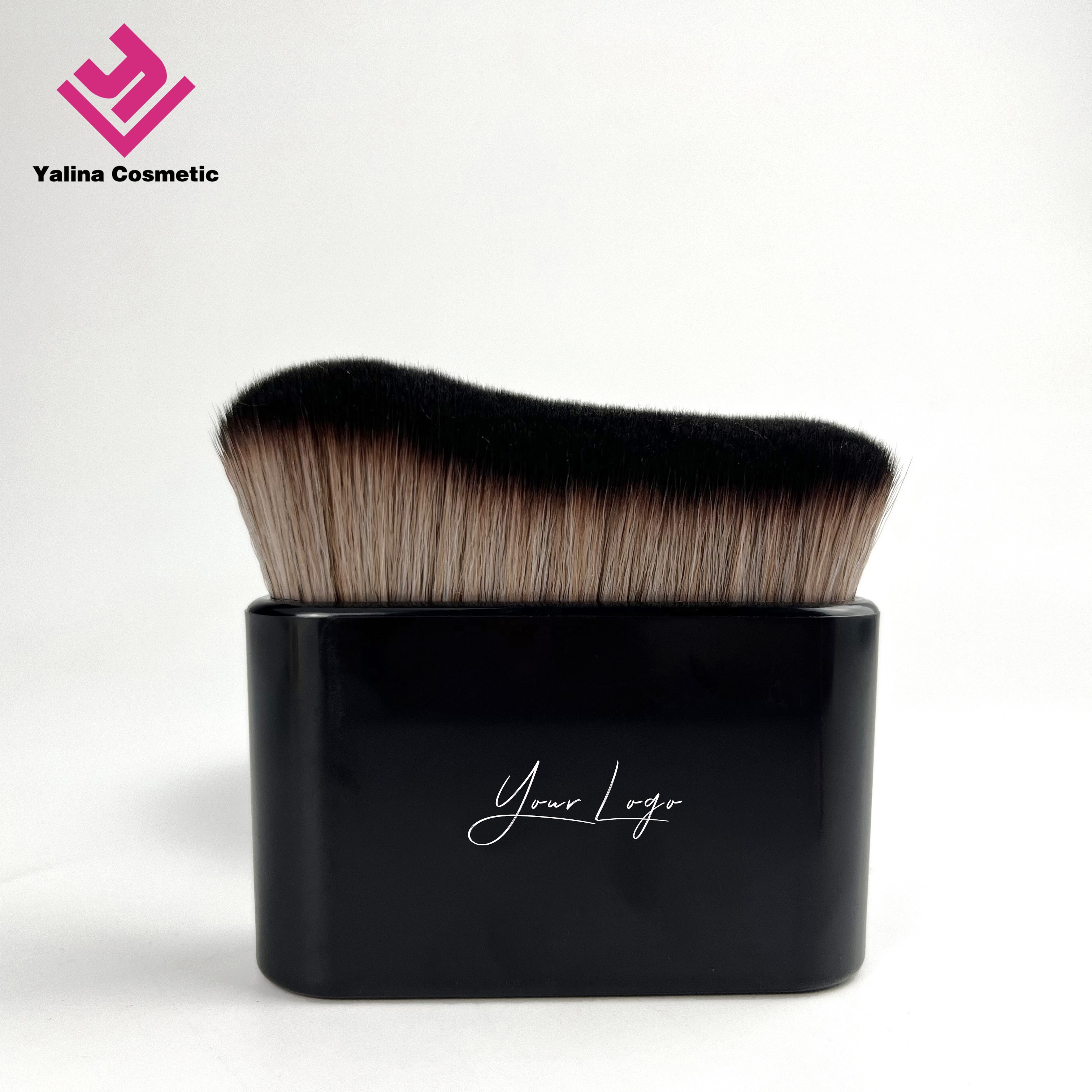 Yalina Custom Logo Big Size Kabuki Tanning Body Applicator Brush Foundation Makeup Single Brush