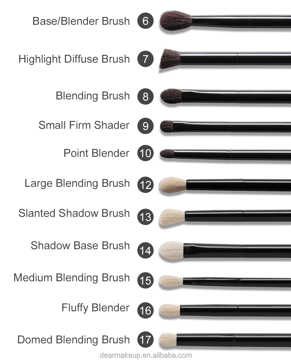 Private Label Personalized Professional Cosmetic Makeup Brushes Set With Pure Handcraft Bristle