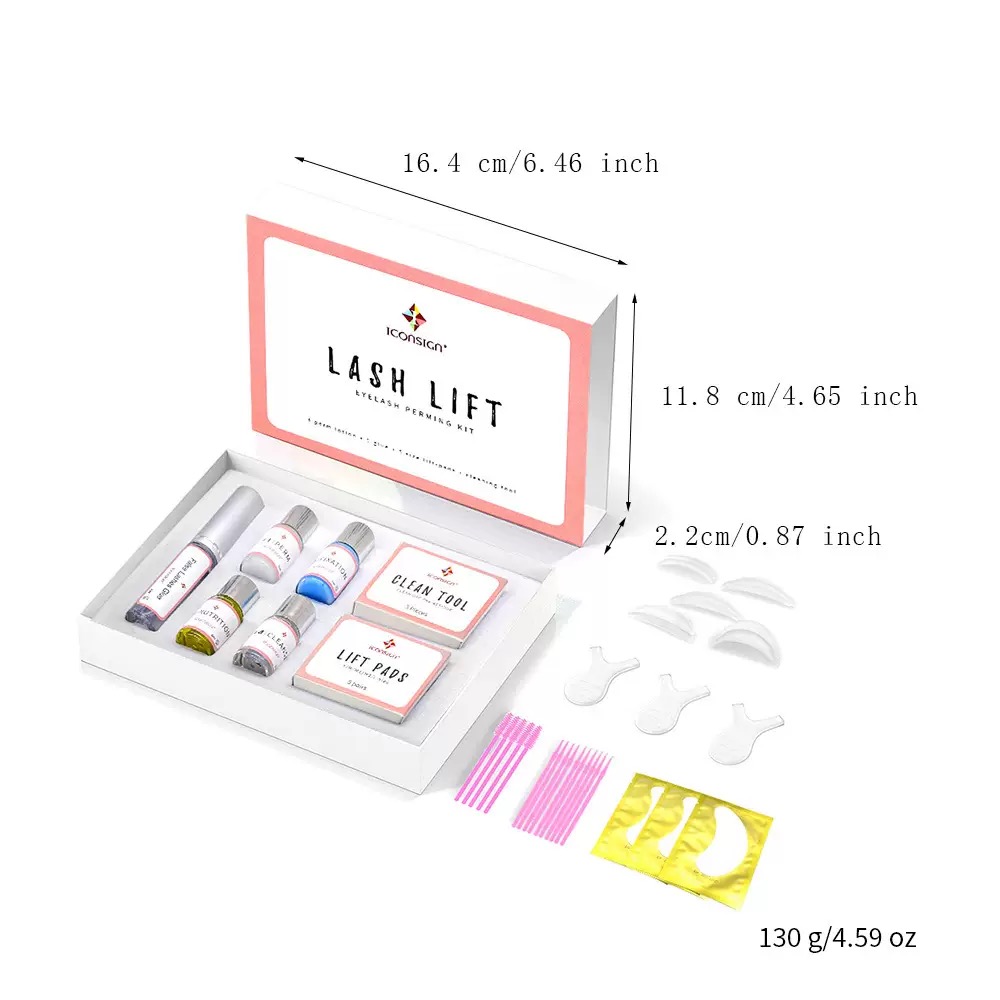 Professional Vegan Semi-Permanent Eyelash Lifting Set Private Label Liquid Form