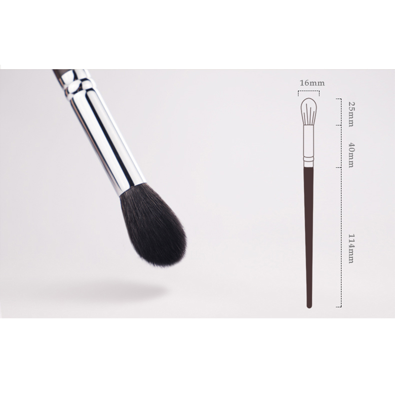 019 Custom Makeup Brushes Private Label Flame Highlight Brush Natural Goat Hair Copper Tube Ebony Handle 41Pcs