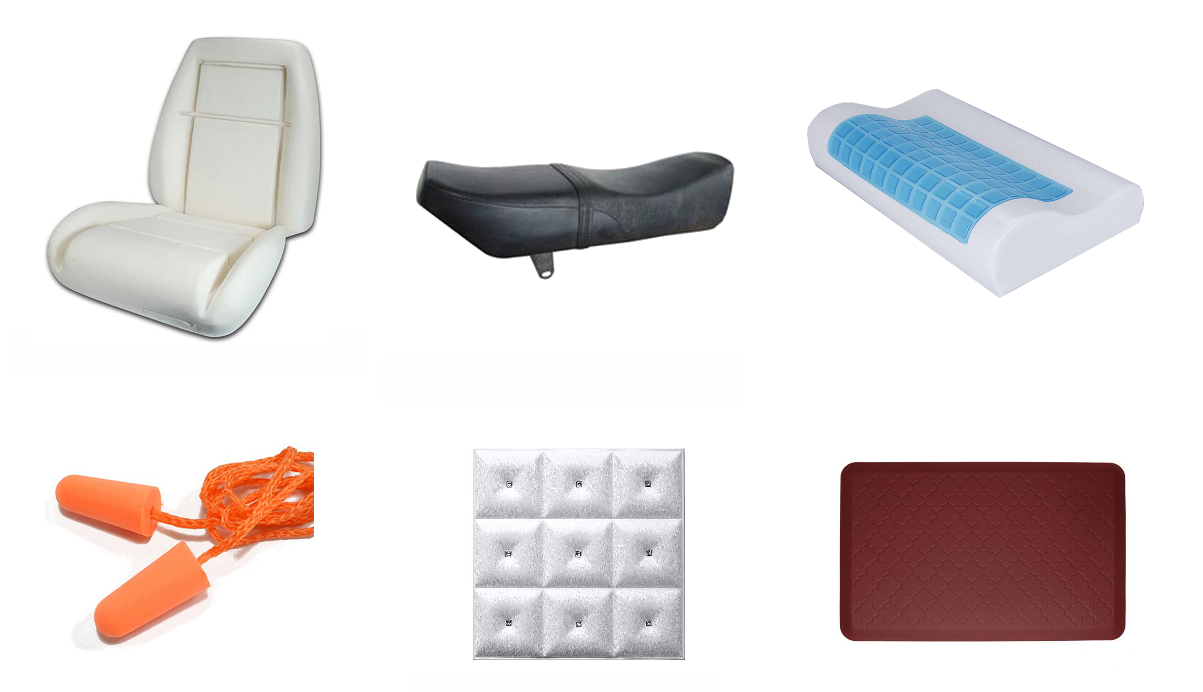 Flexible foam products display
