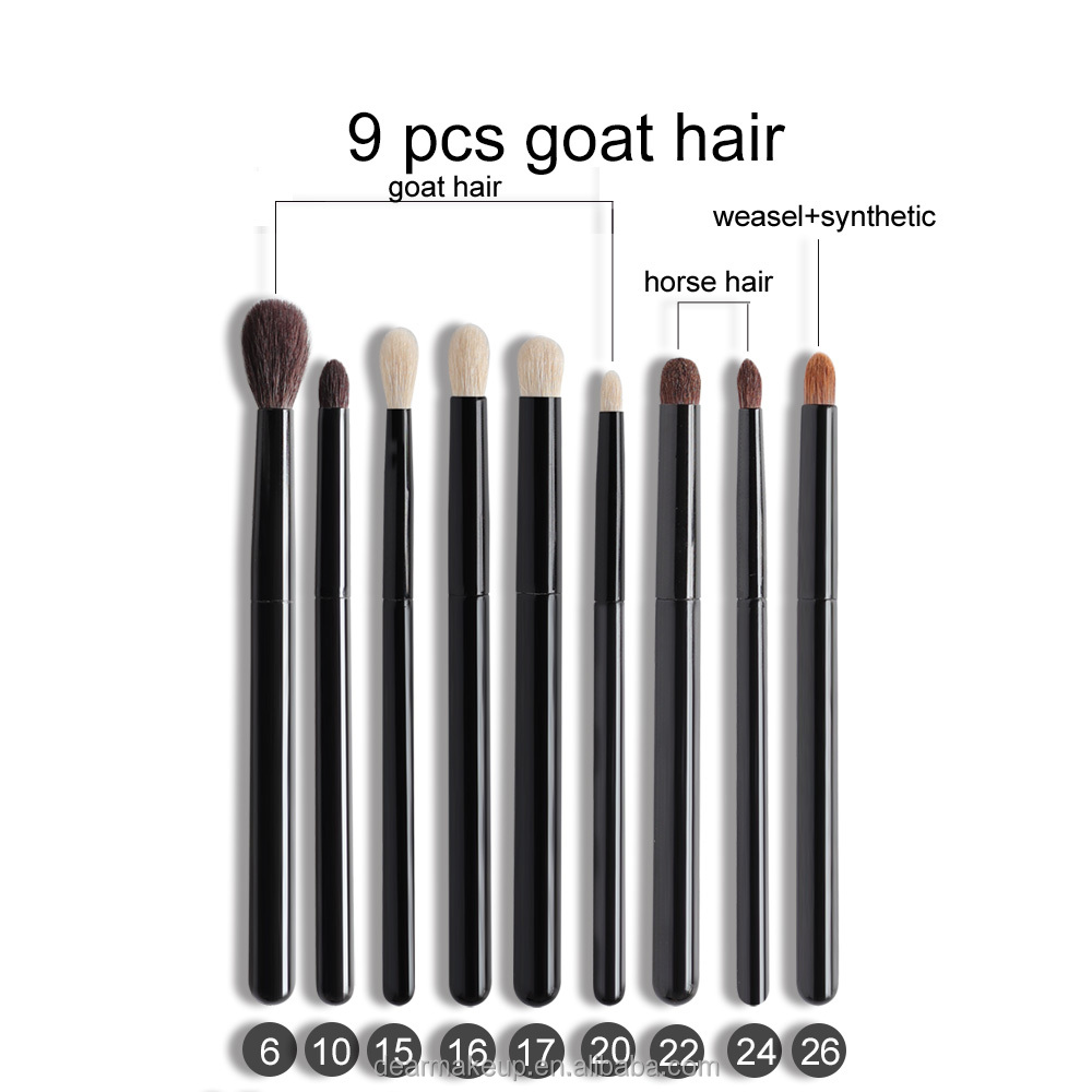 Private Label Personalized Professional Cosmetic Makeup Brushes Set With Pure Handcraft Bristle