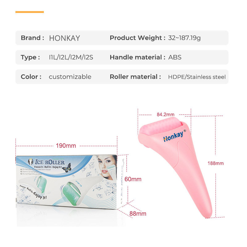 Private Label Cooling Massage Facial Ice Roller For Beauty Salon Using