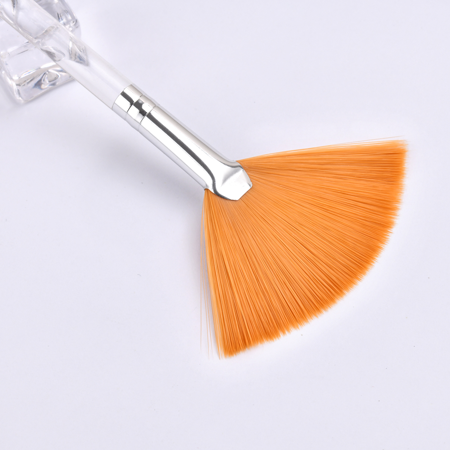 Customized Material Mini Mask Applicator Facial Brush Synthetic Hair Flat Brush Facial Mask Fan Brush Set