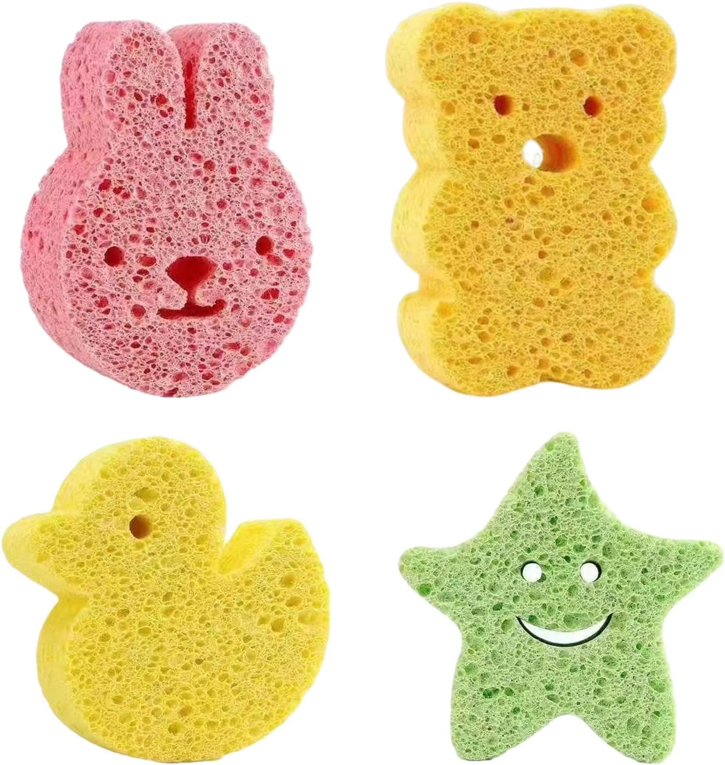Soft Wood Pulp Exfoliating Face Sponge