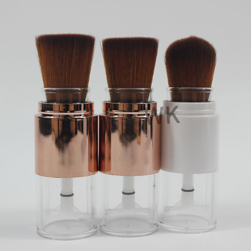 Wholesale Luxurious Empty Loose Powder Container Brush Powder Blusher Brush