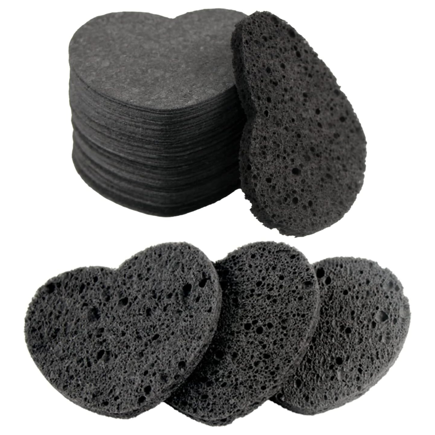 Reusable Eco-friendly Spa Estheticians Massage Natural Compressed Cellulose Sponge Facial Cleansing Cosmetic Pad Sponges