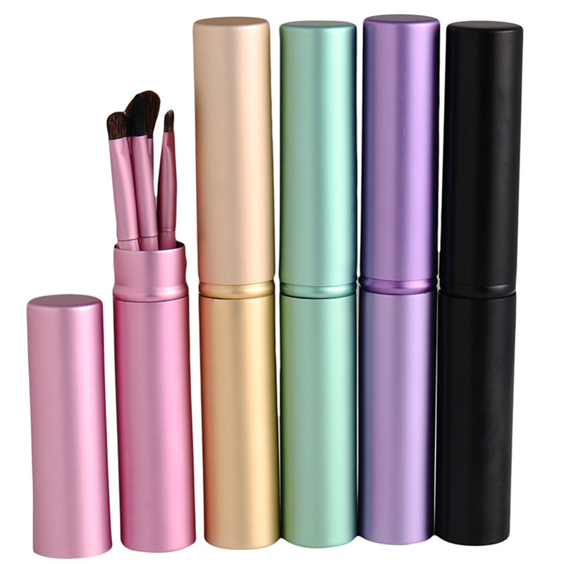 5pcs Professional Travel Portable Mini Eye Makeup Brushes Set Smudge Eyeshadow Eyeliner Eyebrow Brush Lip Make up Brush Kit
