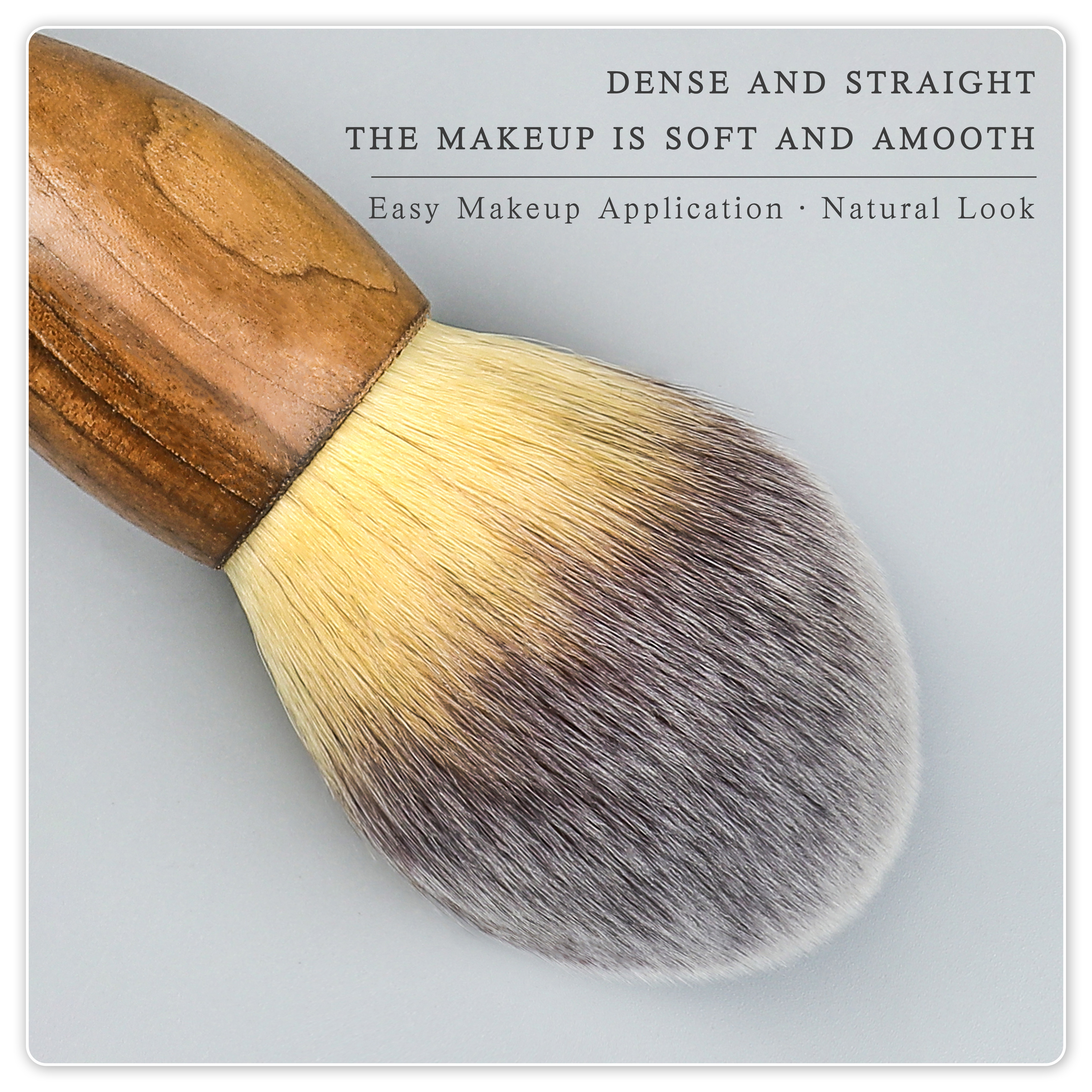Factory Professional Walnut Handle Makeup Brush Set Custom Logo Eco Wood Powder Blush Foundation Cosmetic Brushes Beauty Tools