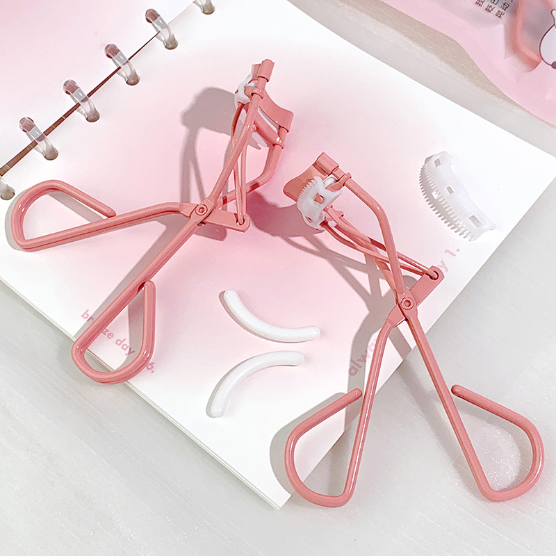 Private Label Portable Eyelash Curler Eye Lash Long Lasting Natural Eyelashes Curly Stainless Steel Eyelash Curler With Comb