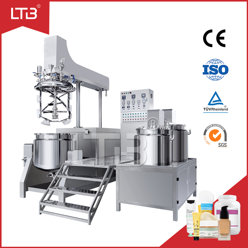 Hot Sale Vacuum Emulsifying Lubricant Oil Lotion Cream Cosmetic Toothpaste Vaseline Bending Reactor Cosmetic Ointment Manufacturing Machine