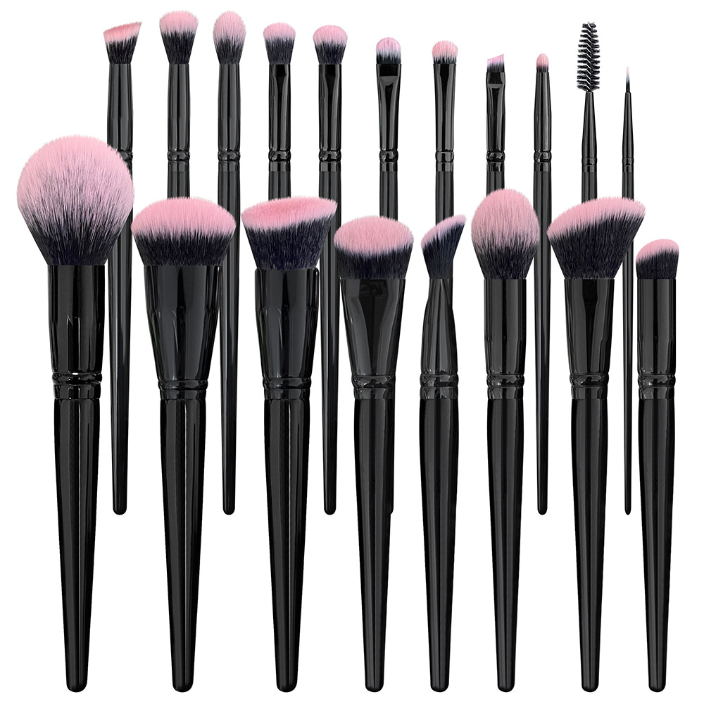 Customized Your Own Brand Plastic Handle Material and Smudge Brush Style Makeup Brush Set