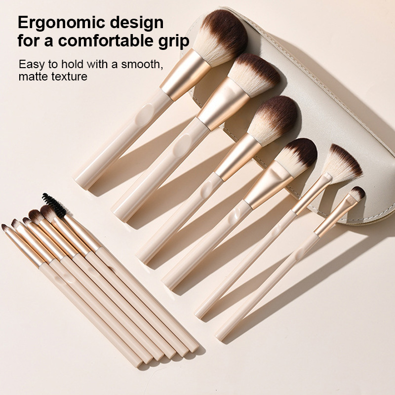 Custom Logo 12pcs Synthetic Hair Professional Unusual Makeup Brushes Make Up Brush Only Pro Luxury Makeup Brush Set
