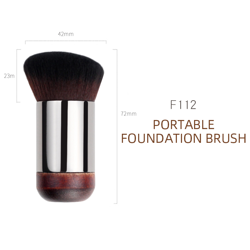 Custom MUF112 Portable Foundation Brush Short Handle Brush Cruelty Free MUF Series Kabuki Makeup Brushes Manufacturer