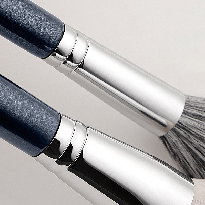 Custom Private Label Single Black Natural Animal Hair Professional Makeup Brush Set for Manufacturers Soft Makeup Brushes Tool