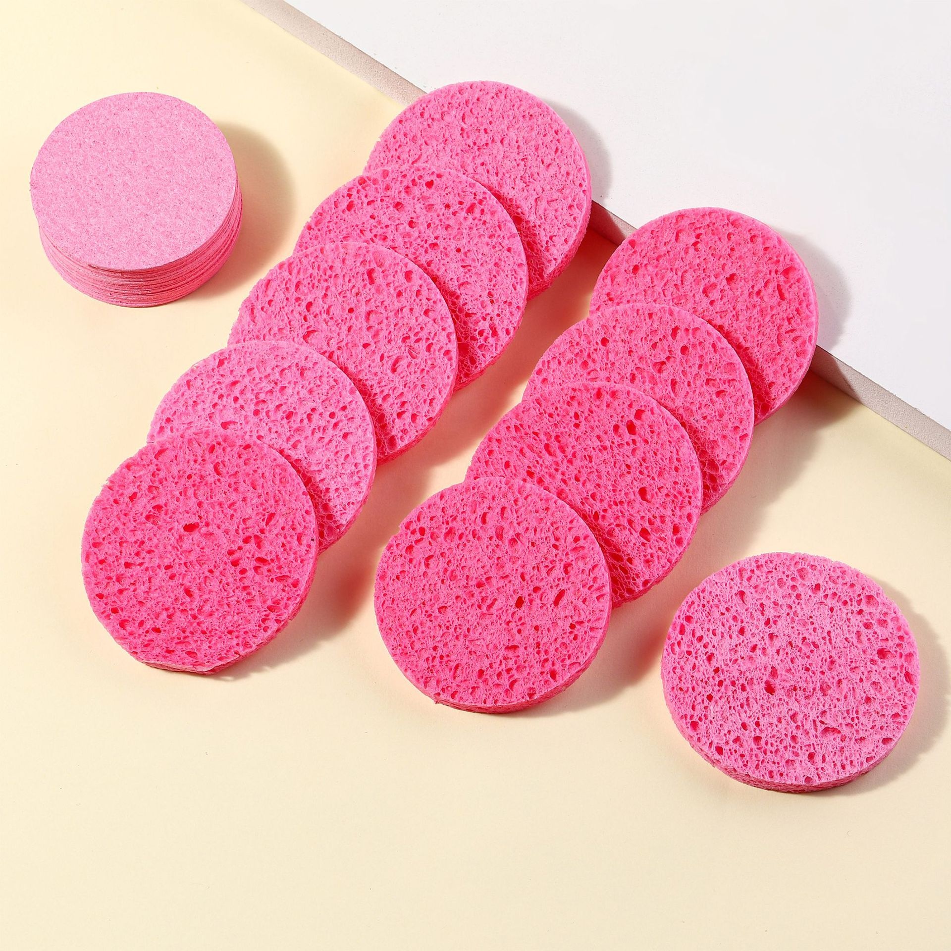 Woxin Eco-Friendly Natural Cellulose Facial Sponge for Gentle Cleansing High Absorbent &amp; Biodegradable Sustainable Skincare