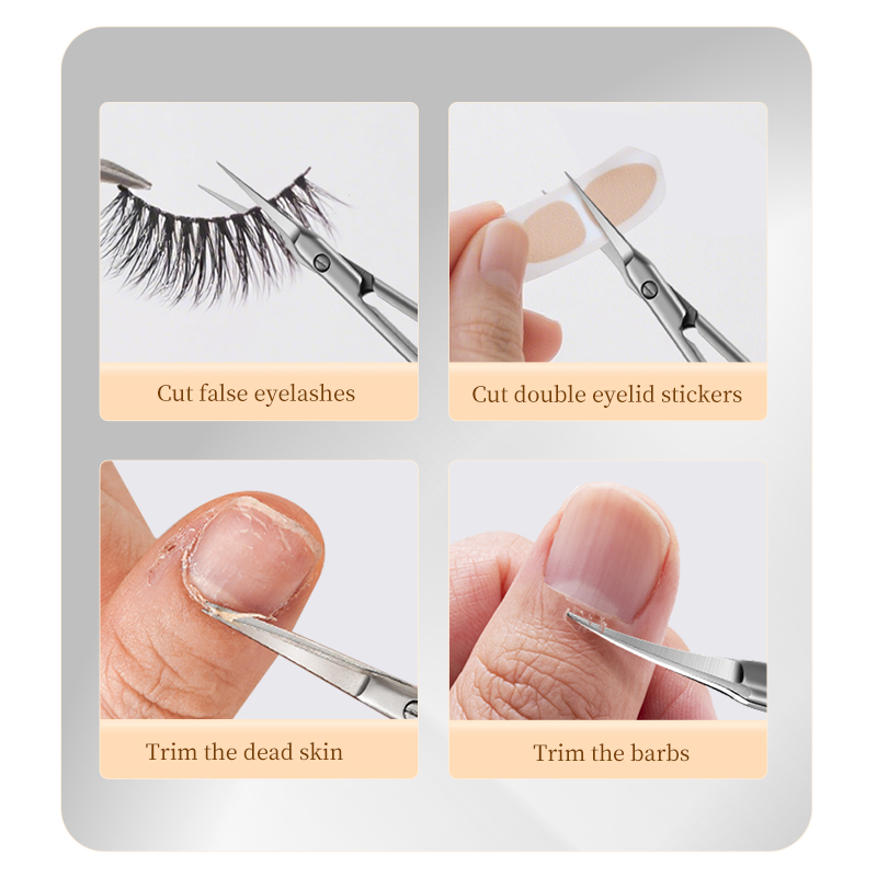 Manufacturer's Stainless Steel Manicure Cuticle Scissors with Sharp Tip and Straight Blade for Nail Salon Beauty Tool