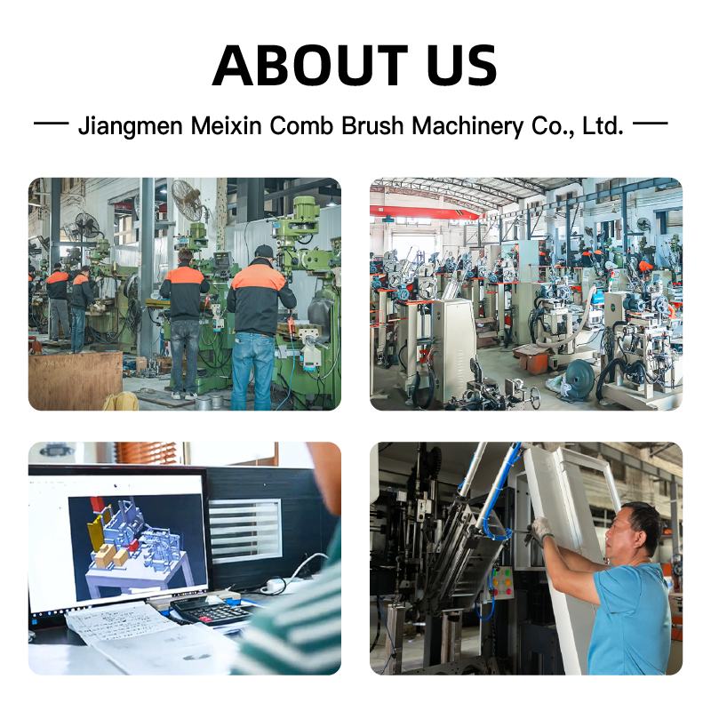 MEIXIN Plastic / Wood Base Steel Wire Plastic Fibre Natural Fibre Automatic Industrial Brush Manufacturing Making Machine