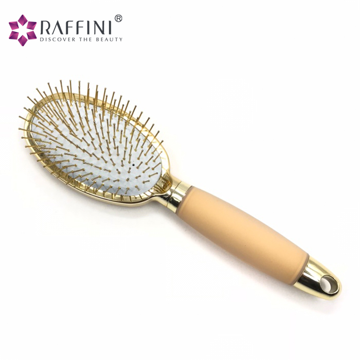 Luxury Gold Cushion Hair Brush Details 2