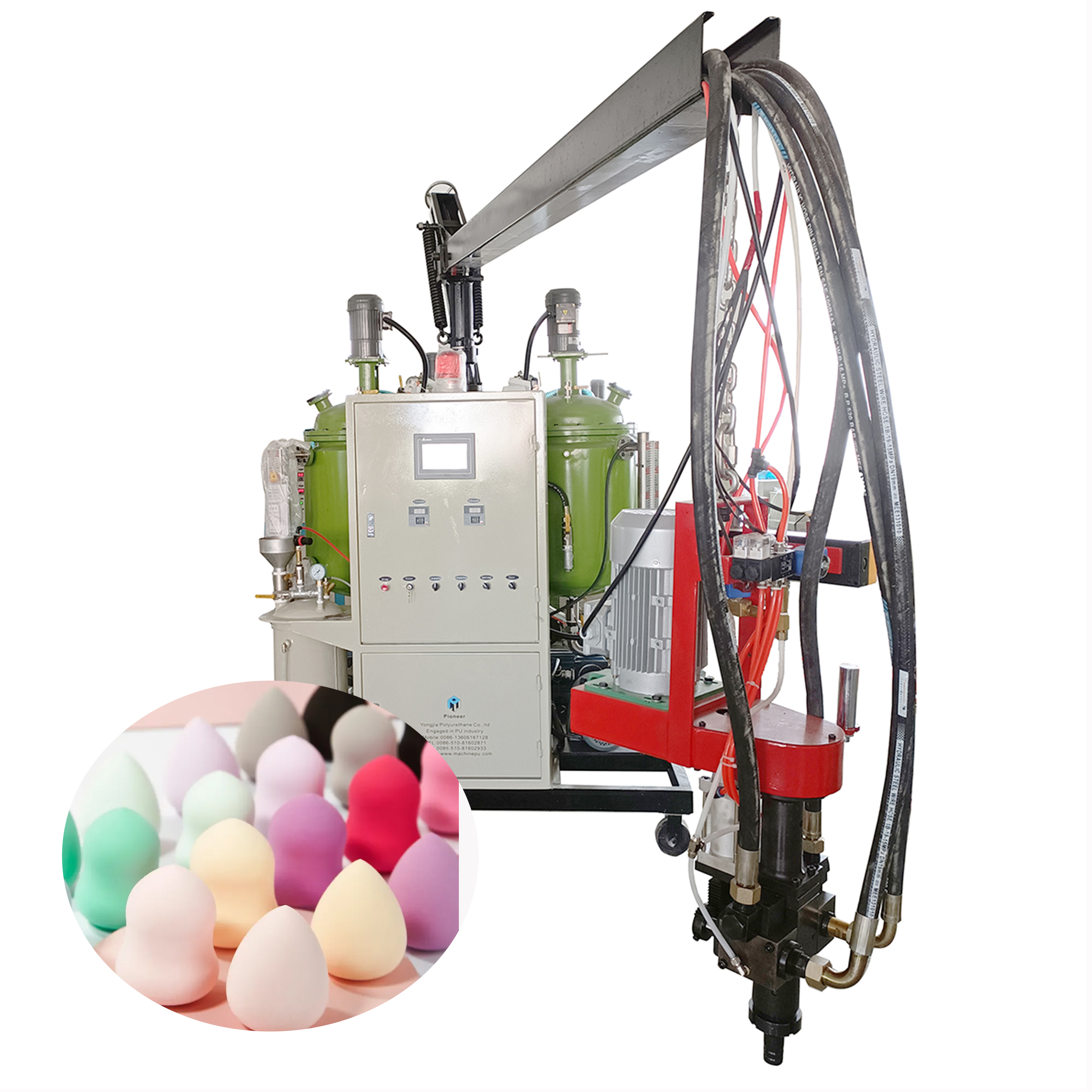 Polyurethane PU Soft Foam Dry and Wet Makeup Sponge Beauty Eggs Making Machinery