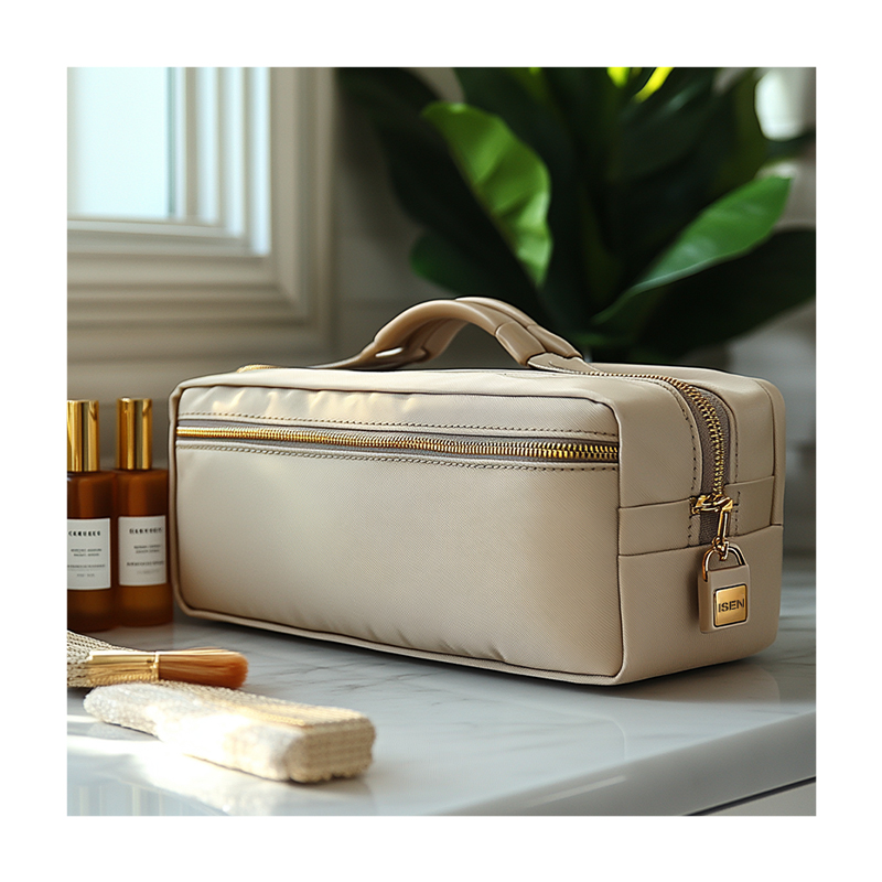 Factory OEM ODM Travel Cosmetic Bag with logo Portable Waterproof PU Leather Cosmetic Organizer Makeup Bag Toiletry Bag